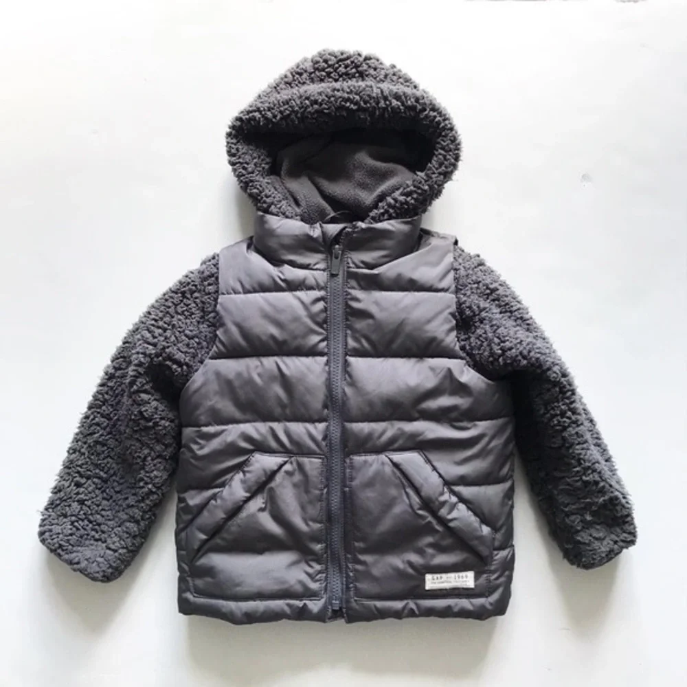 Babygap fleece lined Sherpa jacket/vest  GUC 4T